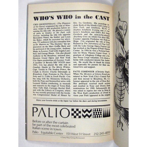 Phantom Playbill March 1989 Majestic Theatre Rebecca Luker Groenendaal Barton - Picture 7 of 10